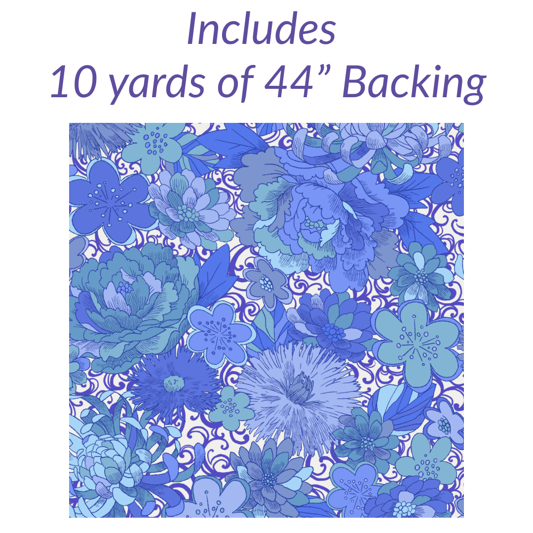 Bright Star Iris No Cutting Quilt Kit