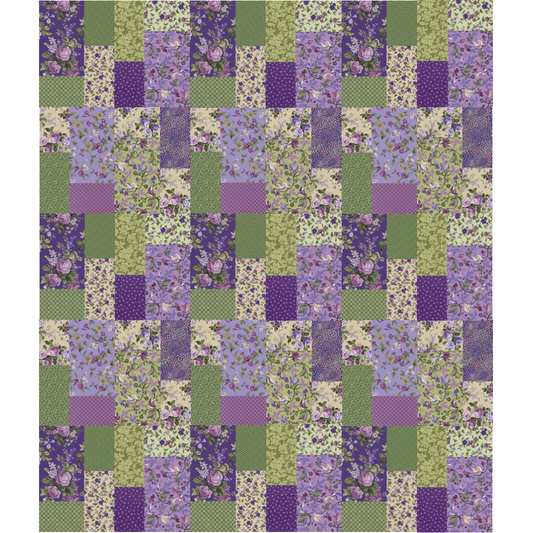 Flower Market No Cutting Quilt Kit