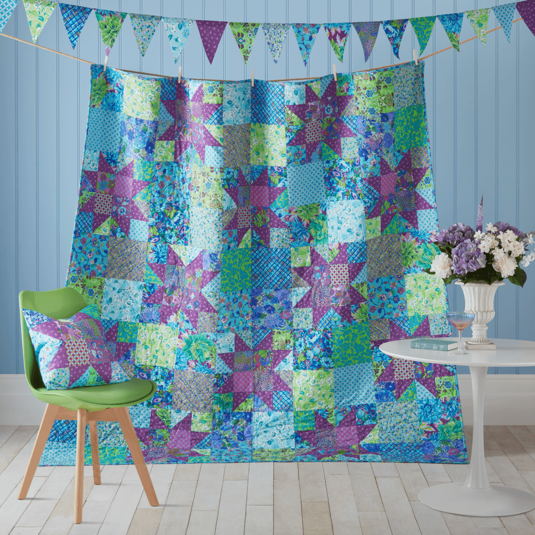 Bright Star No Cutting Quilt Kit
