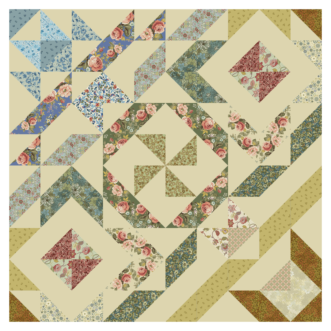 Flirtation No Cutting Quilt Kit