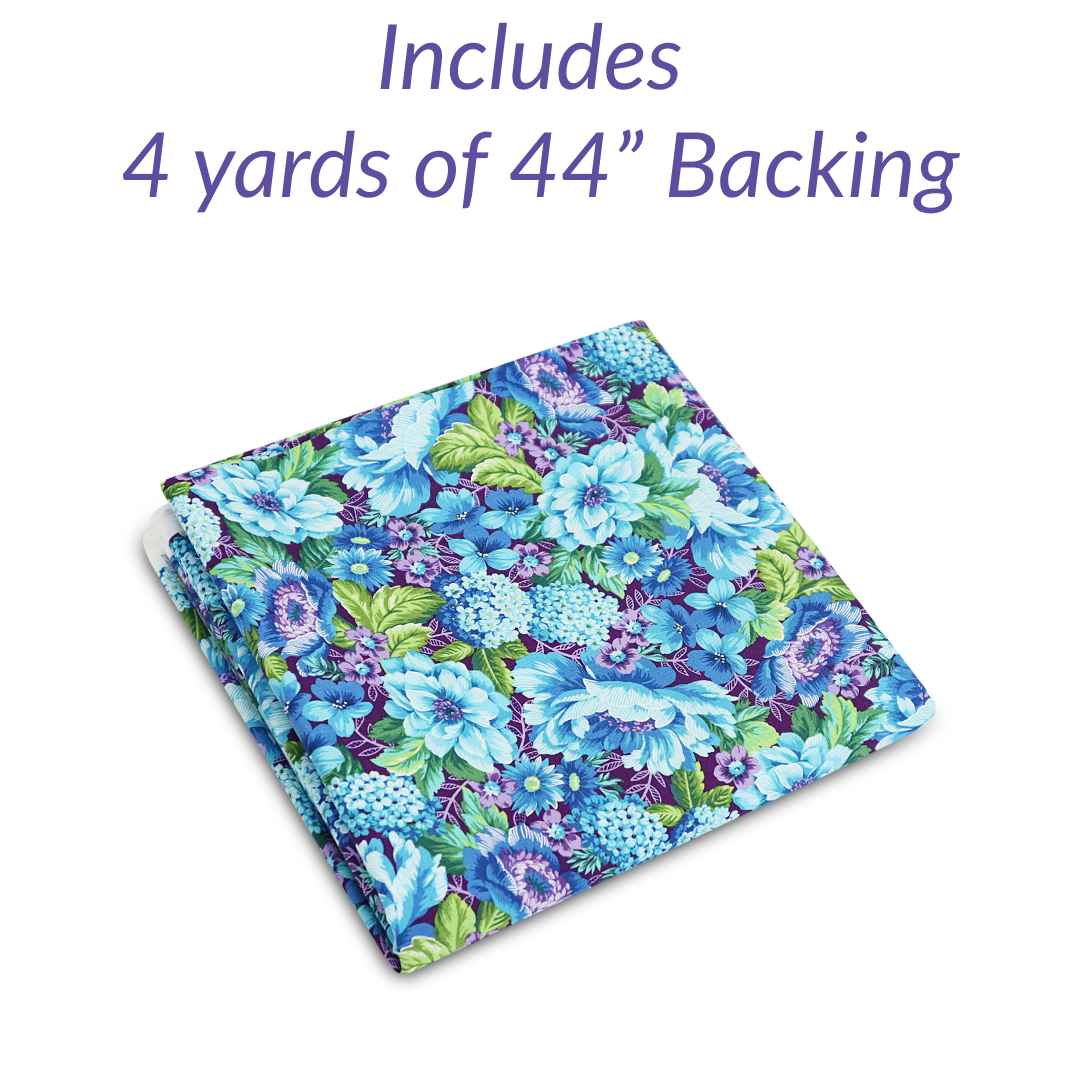 Glimmer Iris No Cutting Quilt Kit