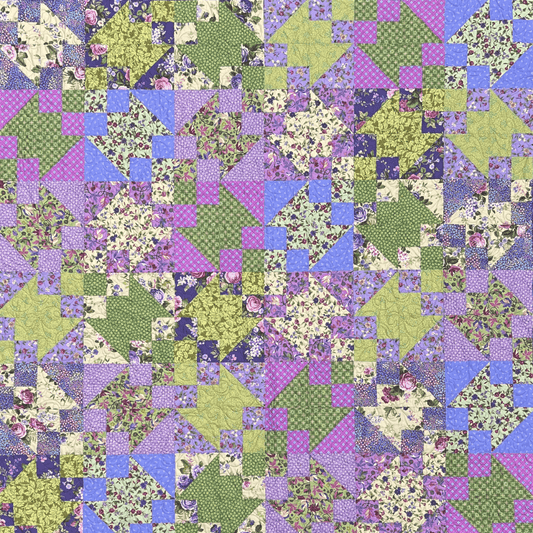 Garden Party No Cutting Quilt Kit