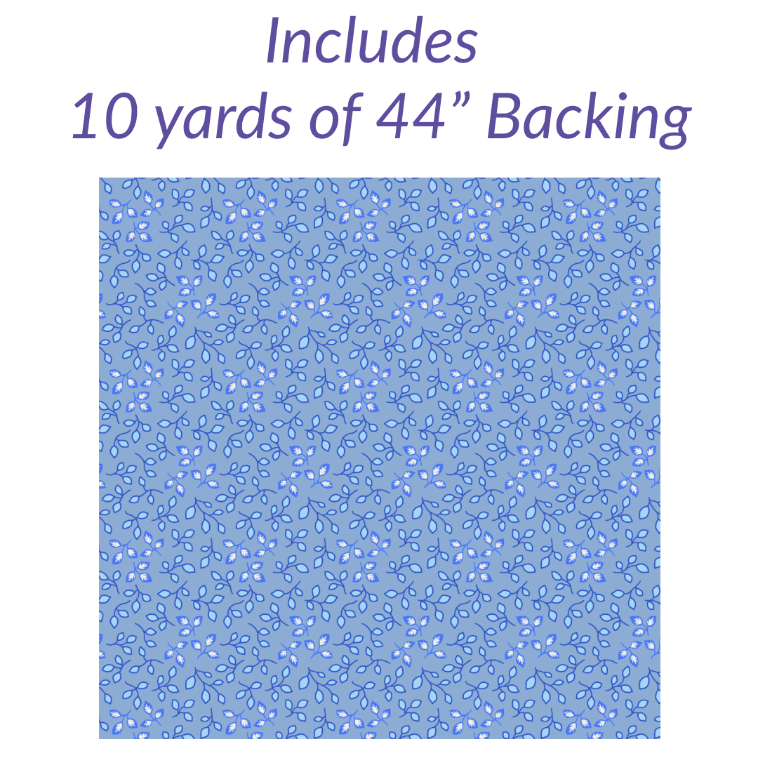 Bright Star Iris No Cutting Quilt Kit