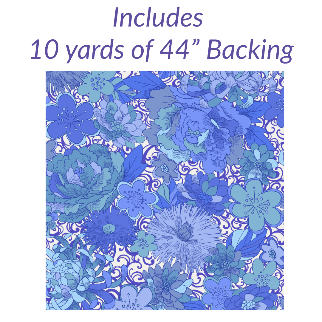 Bright Star Iris No Cutting Quilt Kit