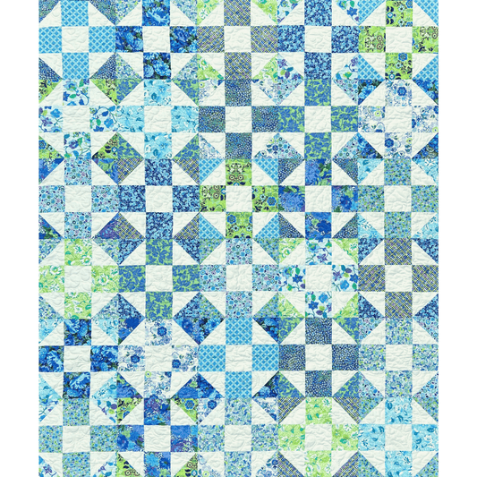 Sea Glass No Cutting Quilt Kit