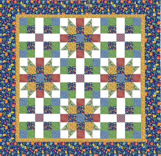 Sunflower No Cutting Quilt Kit
