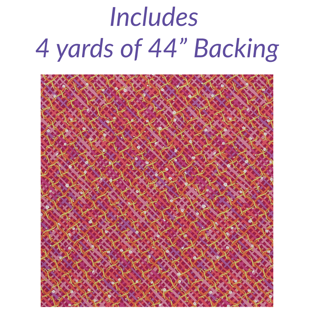 Woven Poppy No Cutting Quilt Kit