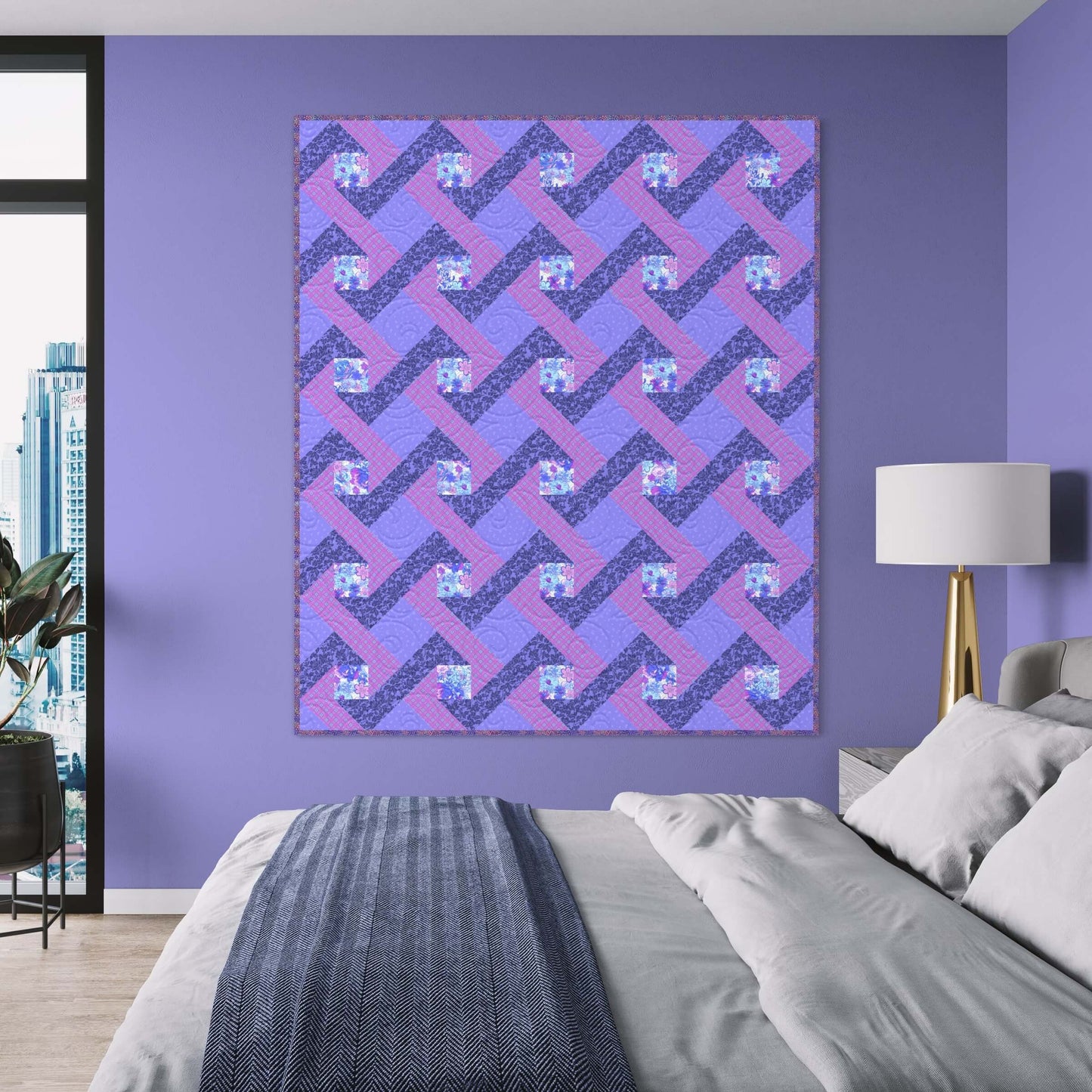 Woven Rose Precut Quilt Kit