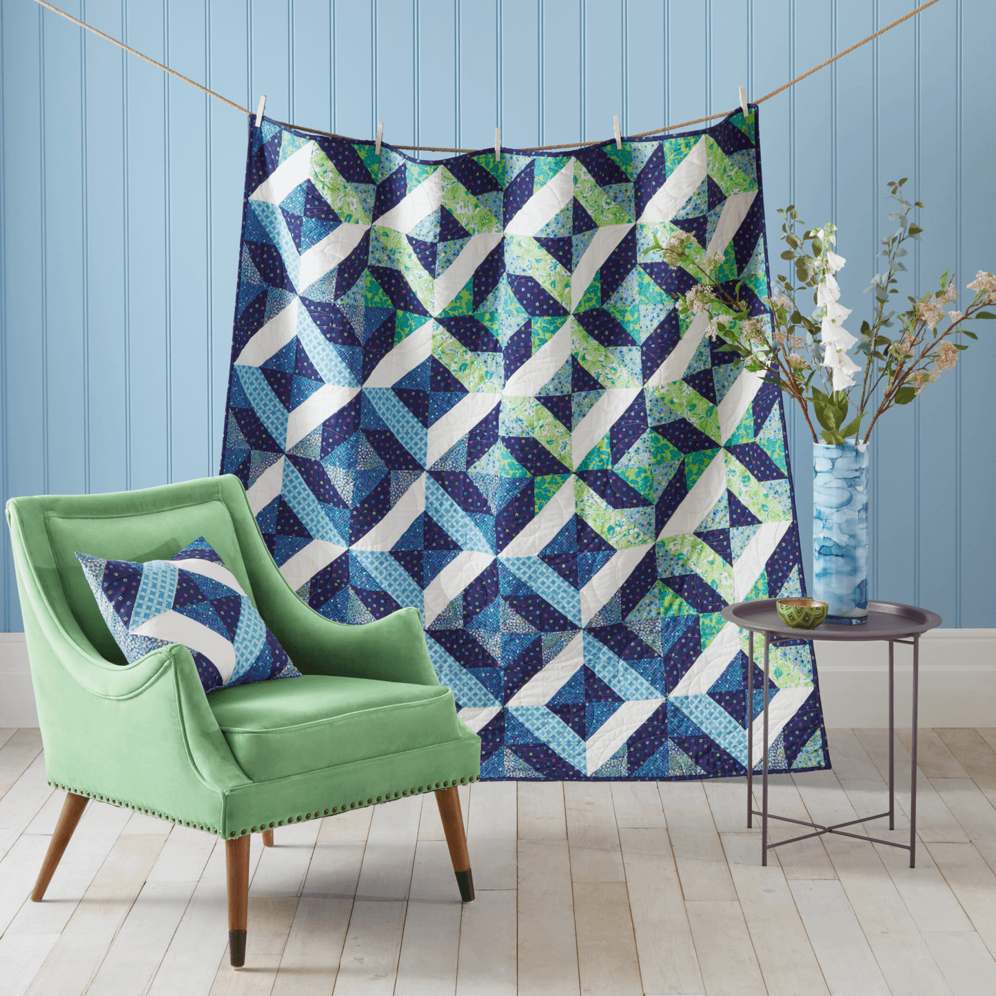 Ocean Waves Ready to Sew Quilt Kit