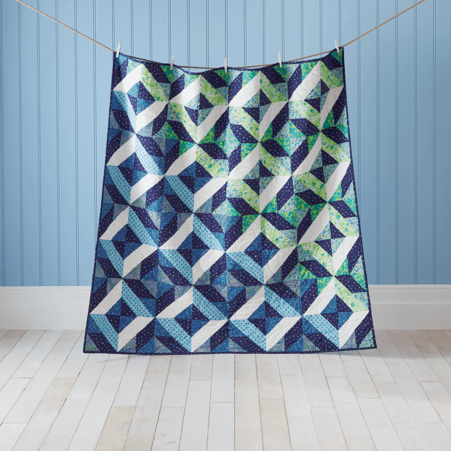 Ocean Waves Ready to Sew Quilt Kit