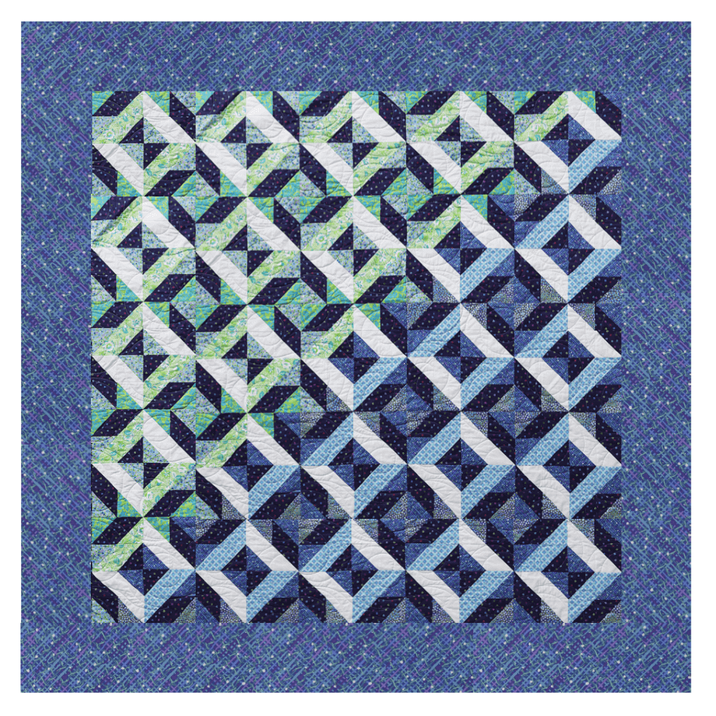 Ocean Waves Ready to Sew Quilt Kit