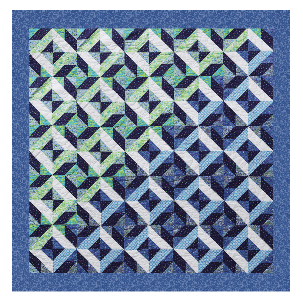 Ocean Waves Ready to Sew Quilt Kit