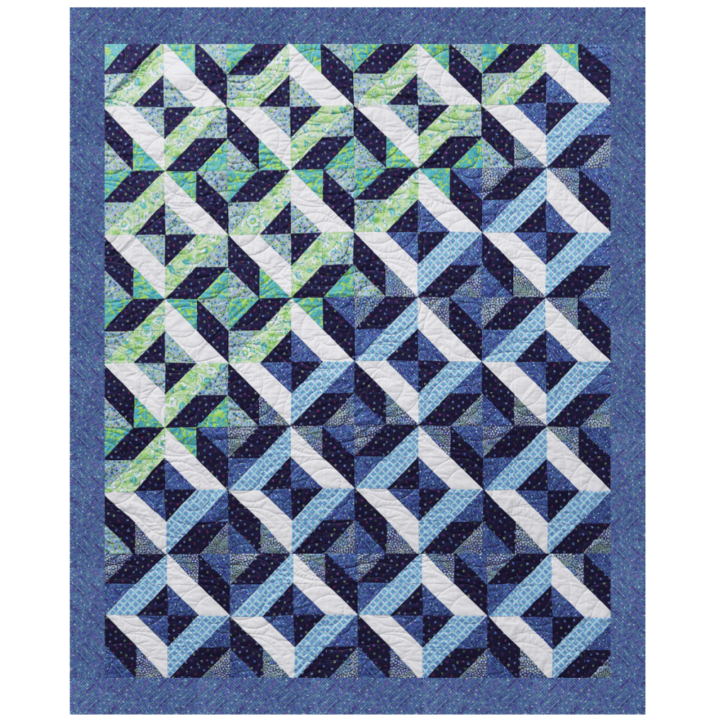Ocean Waves Ready to Sew Quilt Kit