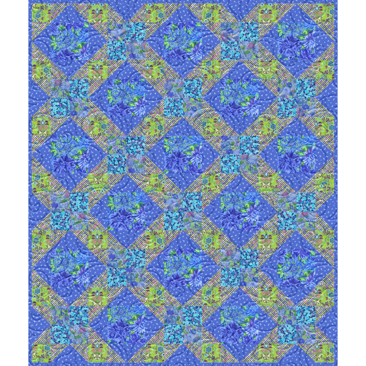Radiance Bluebird Precut Quilt Kit