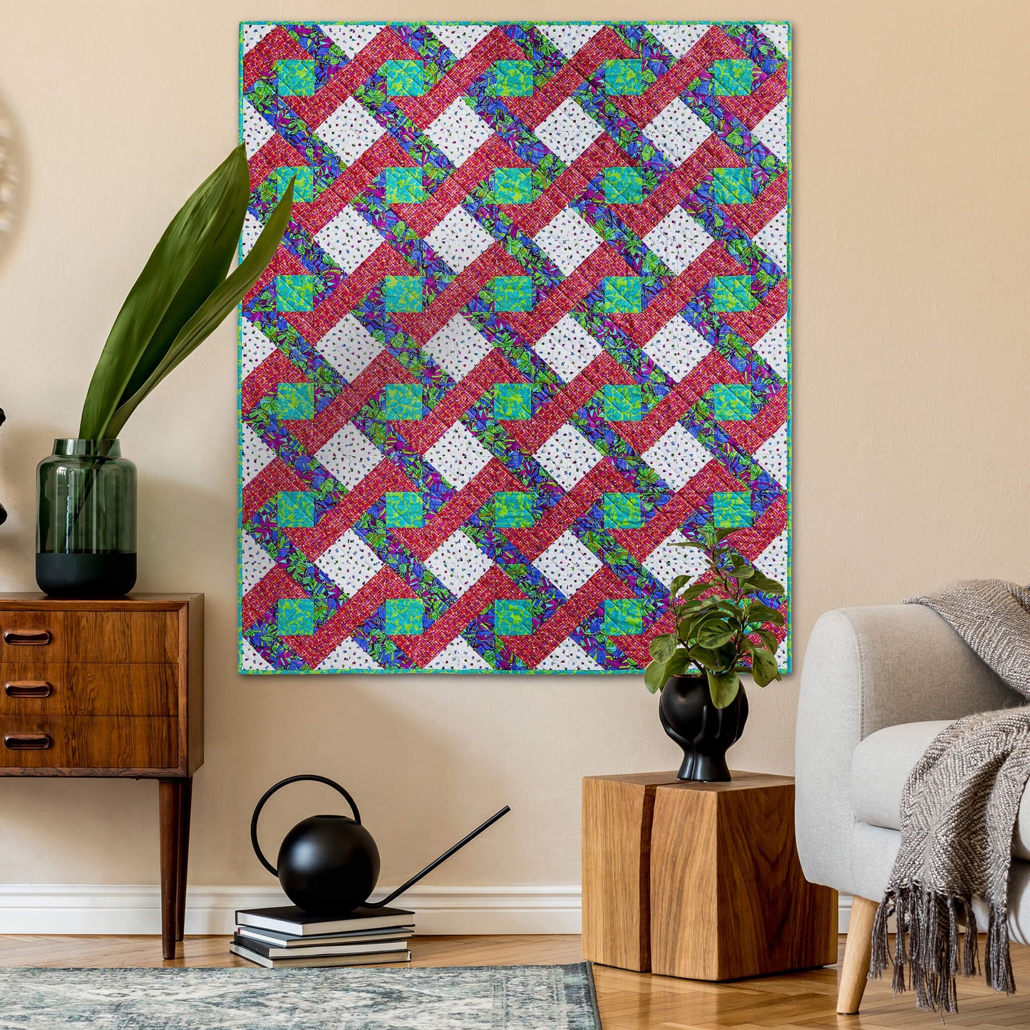 Woven Poppy Precut Quilt Kit