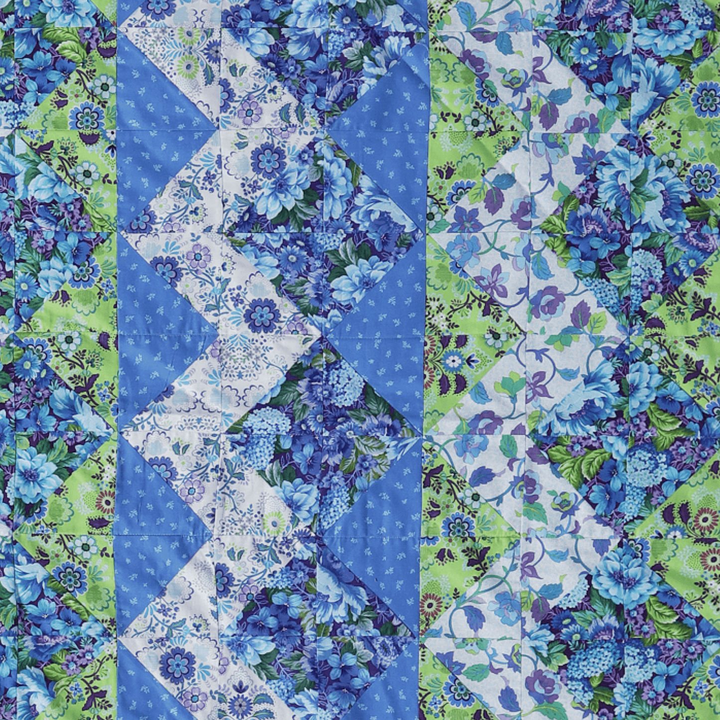 Zig Zag Blue Precut Quilt Kit