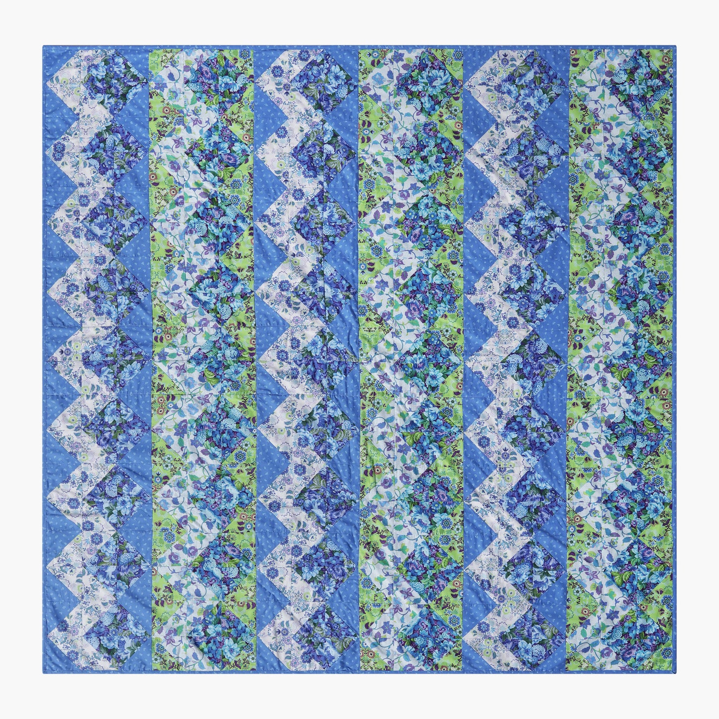 Zig Zag Blue Precut Quilt Kit