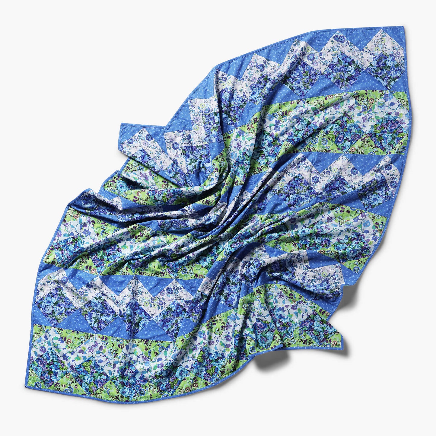 Zig Zag Blue Precut Quilt Kit