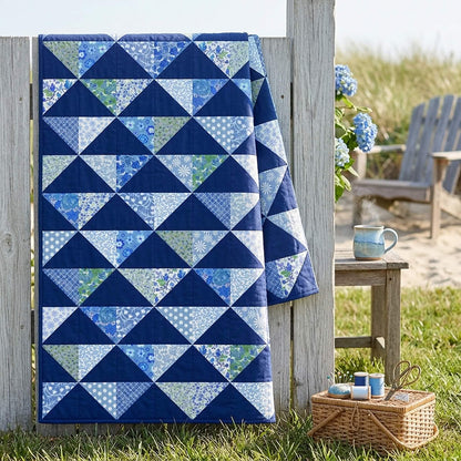 Beach House Evening No Cutting Quilt Kit