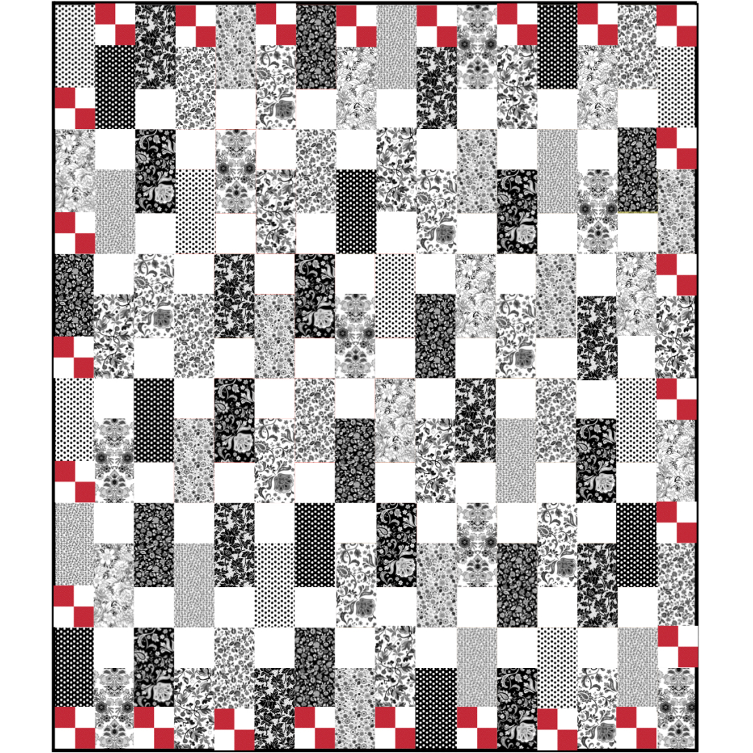 Bits and Pieces No Cutting Quilt Kit
