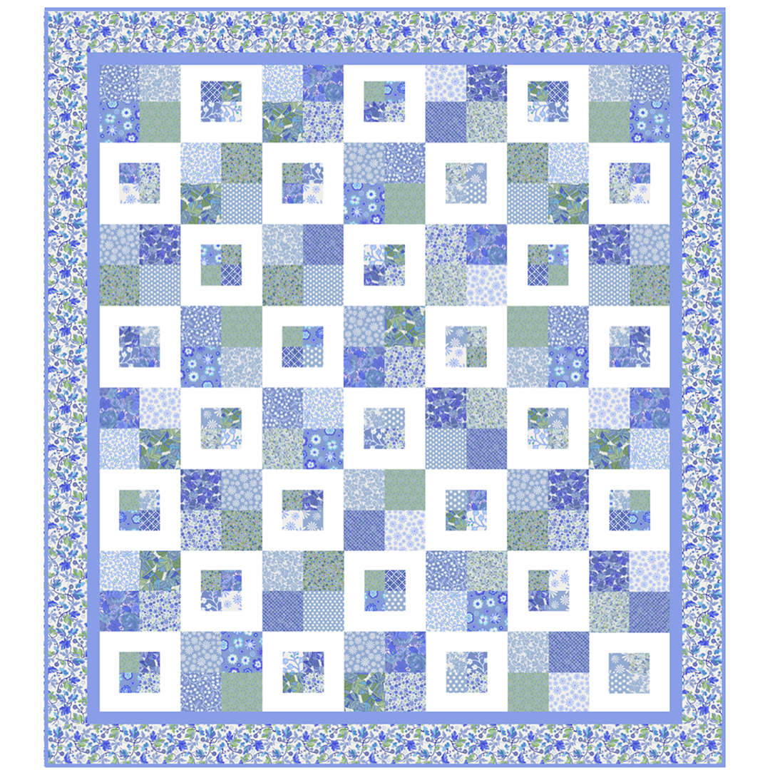 Box Step No Cutting Quilt Kit - The Quilt Kit Co