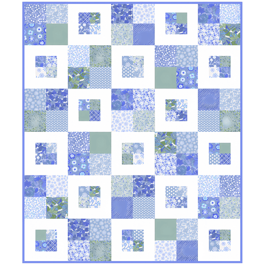 Box Step No Cutting Quilt Kit
