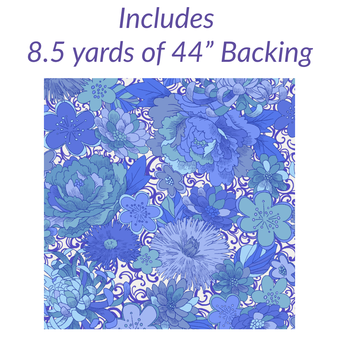 Bright Star Iris No Cutting Quilt Kit