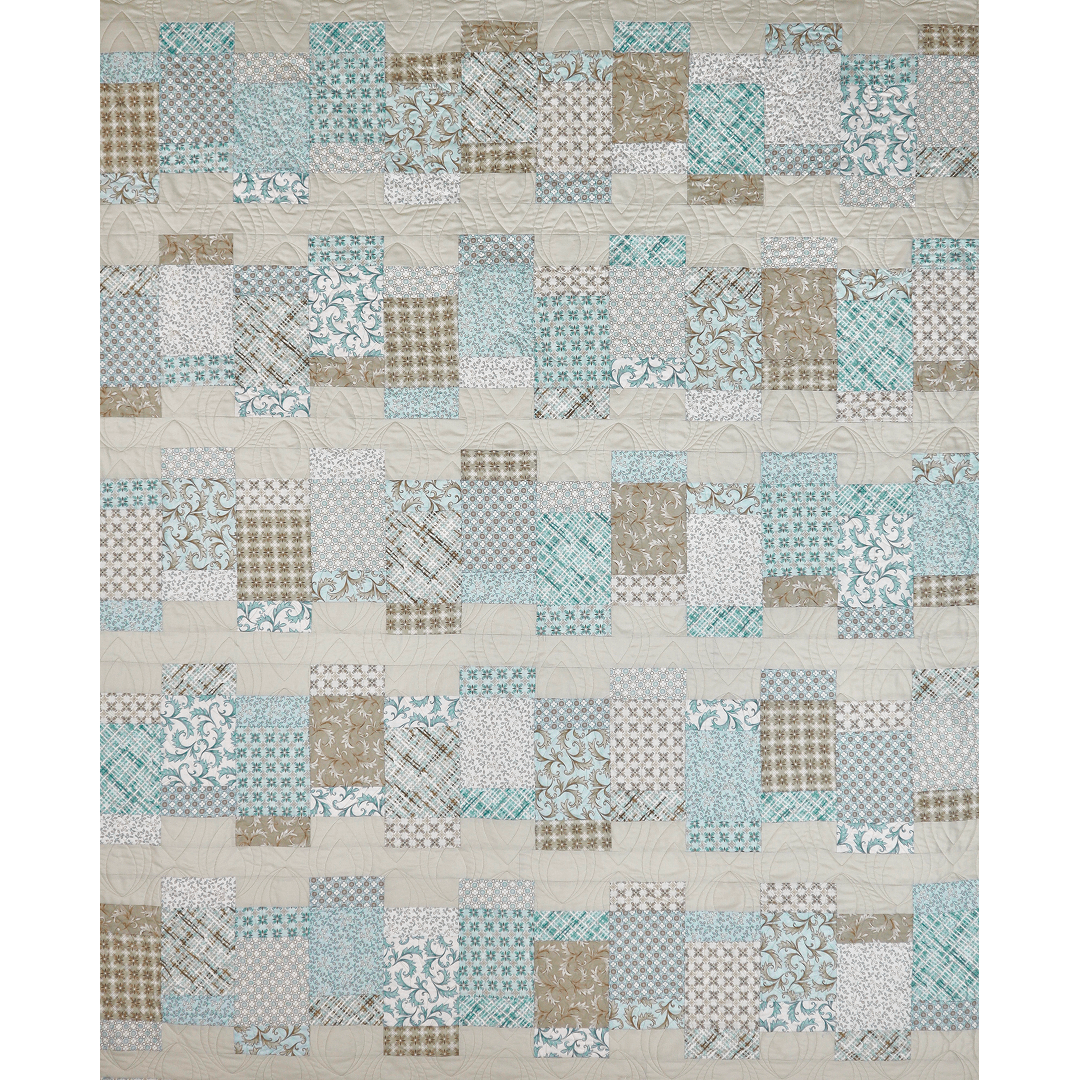 Cobblestone No Cutting Quilt Kit