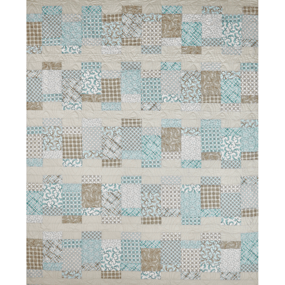 Cobblestone No Cutting Quilt Kit