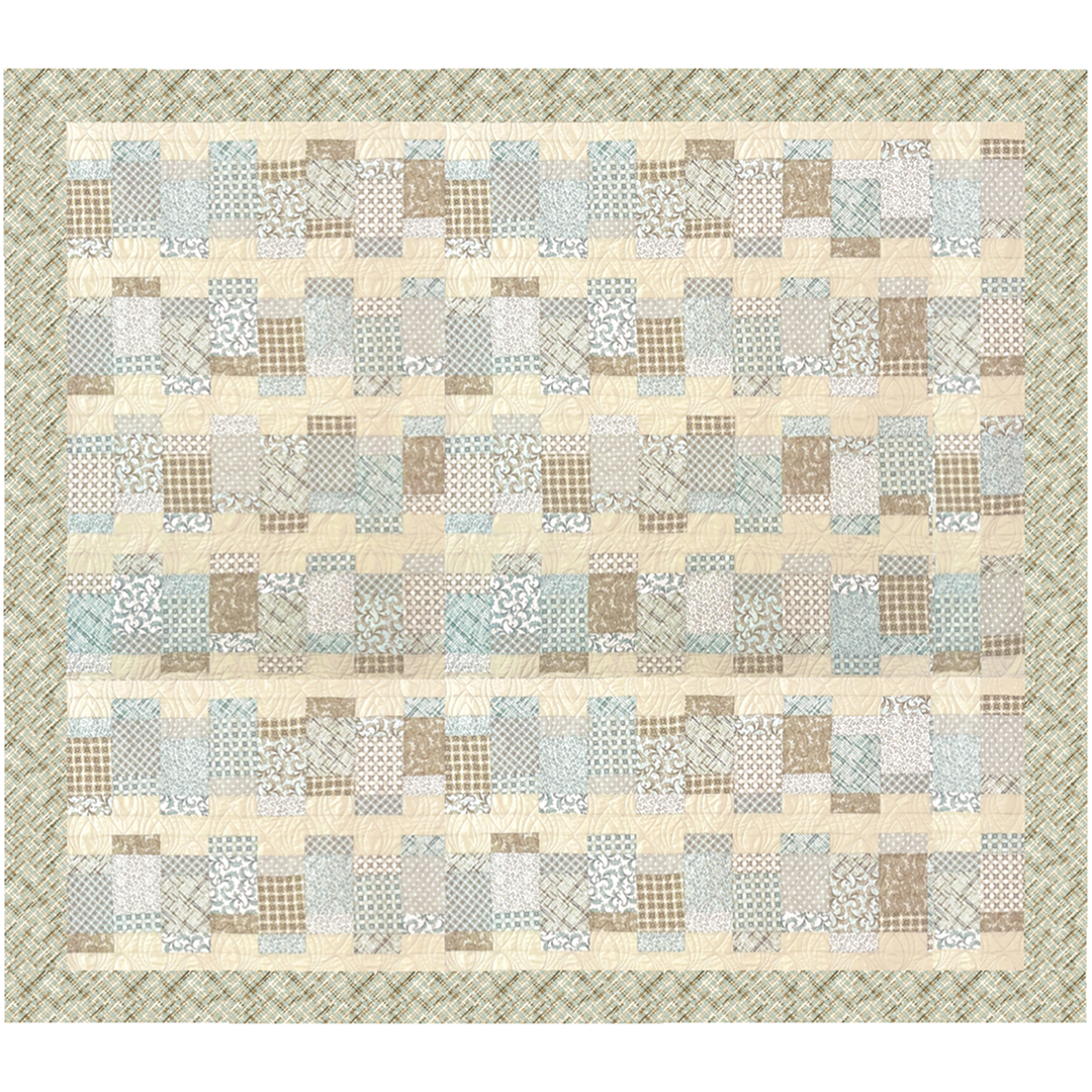 Cobblestone No Cutting Quilt Kit