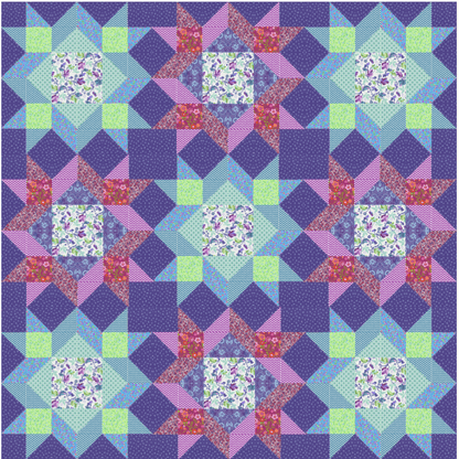 Dancing Stars Glee No Cutting Quilt Kit