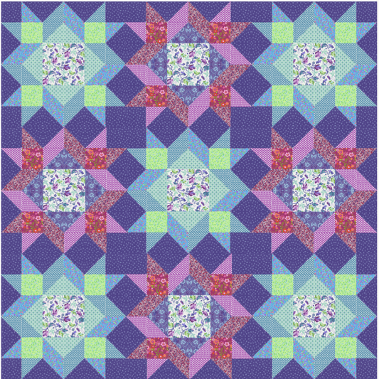 Dancing Stars Glee No Cutting Quilt Kit
