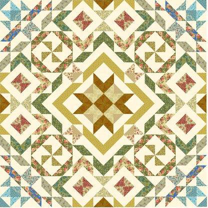 Flirtation No Cutting Quilt Kit