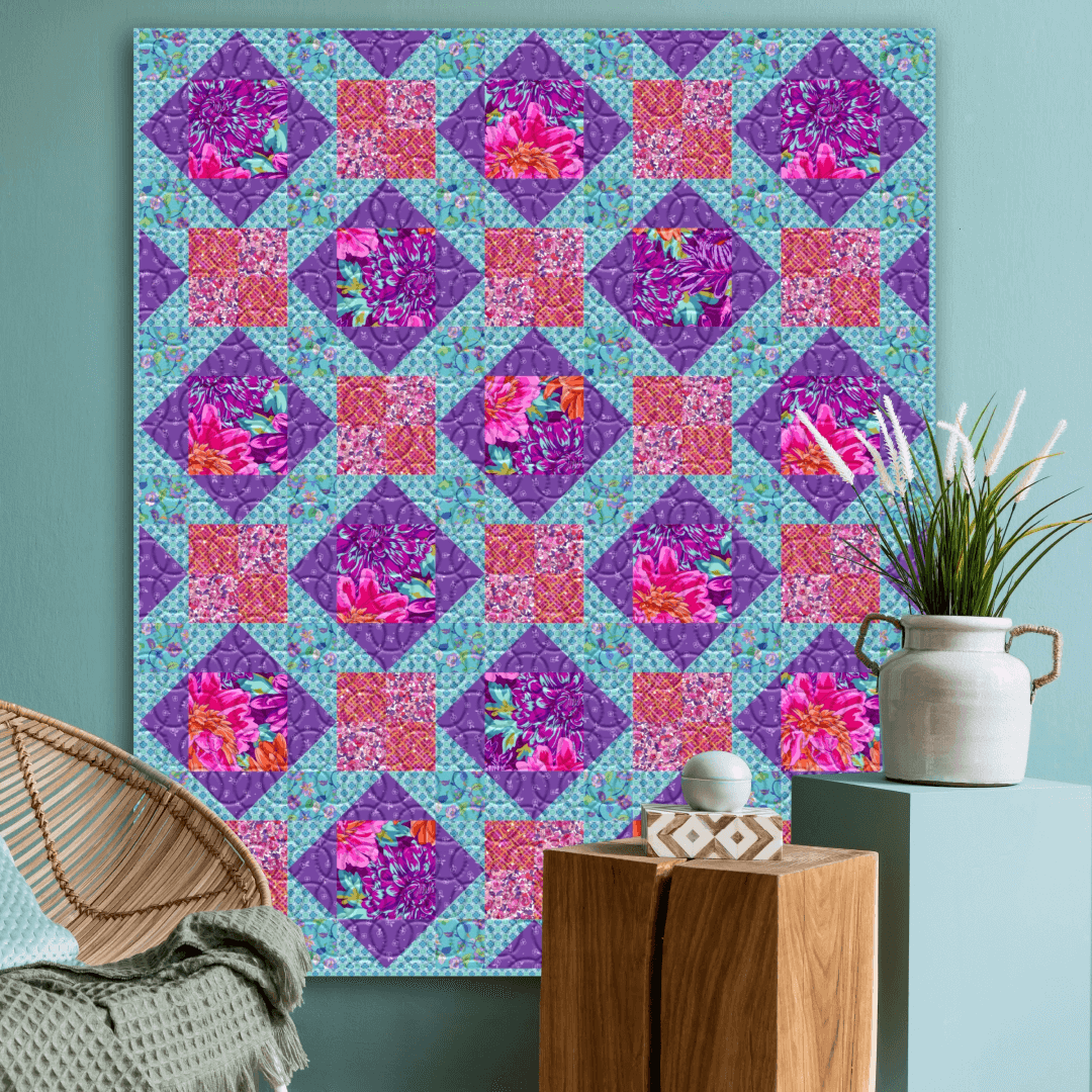 Radiance Topaz No Cutting Quilt Kit