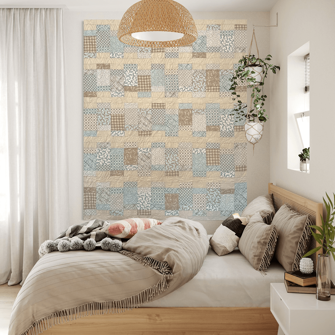 Cobblestone No Cutting Quilt Kit
