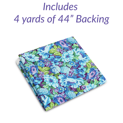 Glimmer Iris No Cutting Quilt Kit