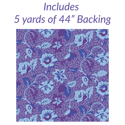 Patchwork Parade Violet No Cutting Quilt Kit