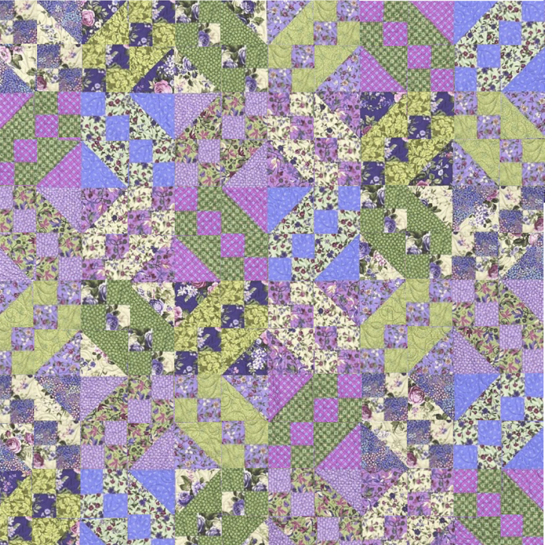 Garden Party No Cutting Quilt Kit
