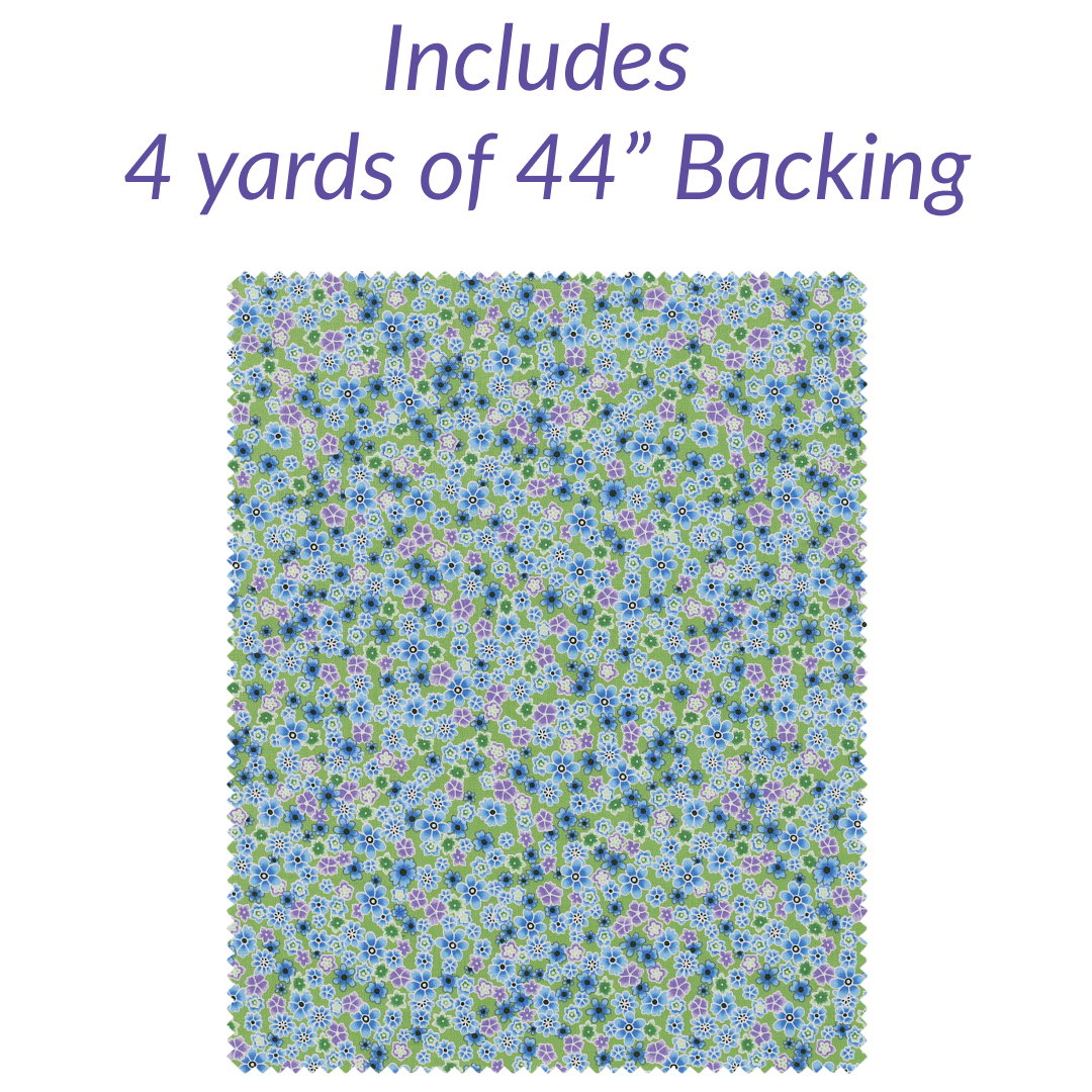 Glimmer Iris No Cutting Quilt Kit