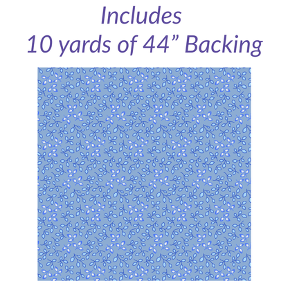 Bright Star Iris No Cutting Quilt Kit