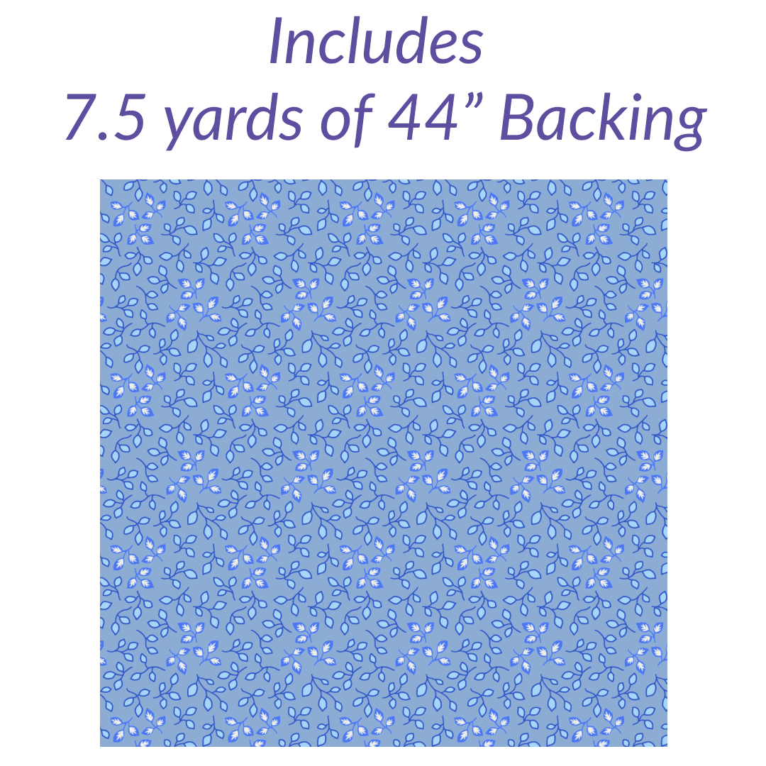 Bright Star Iris No Cutting Quilt Kit