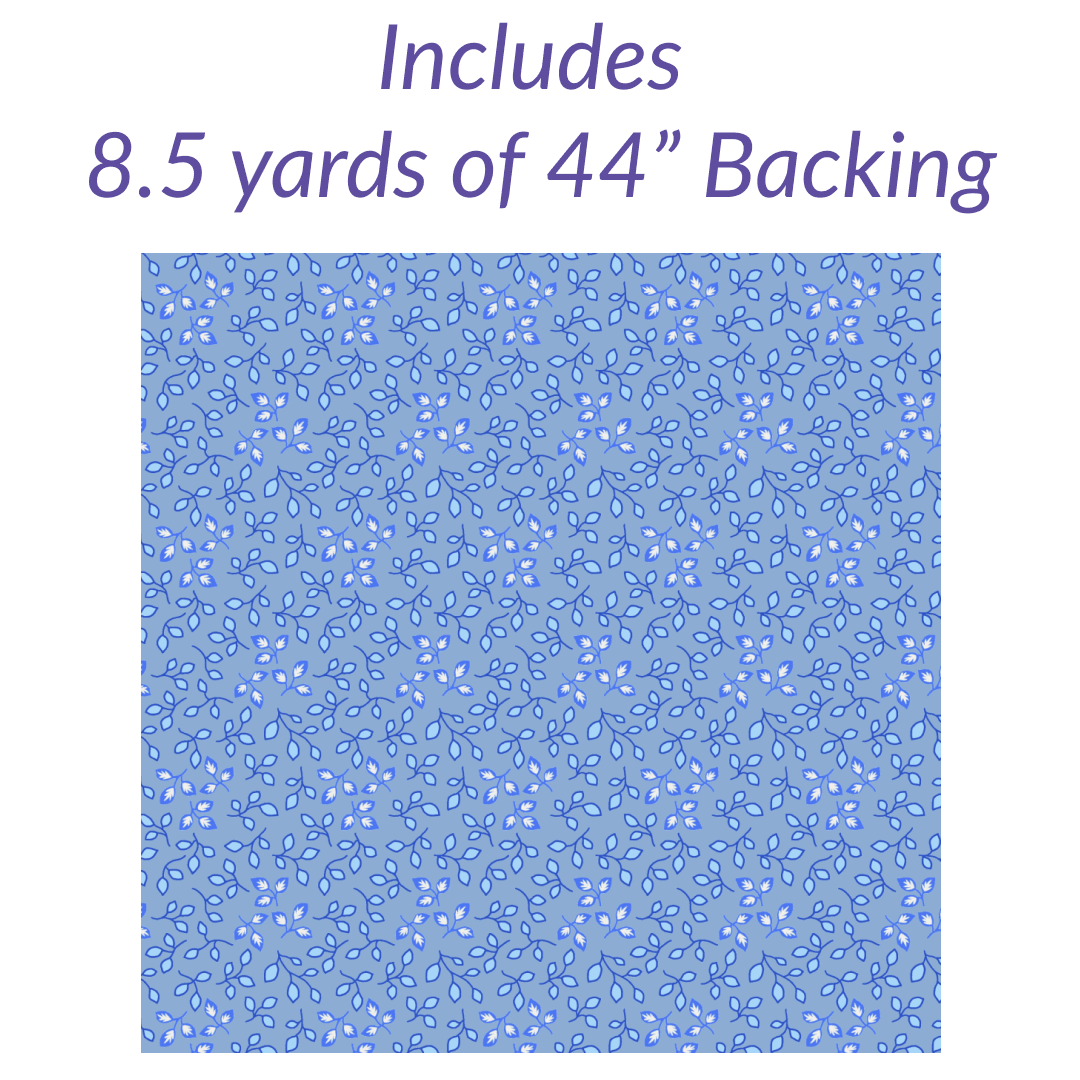 Bright Star Iris No Cutting Quilt Kit