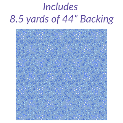 Bright Star Iris No Cutting Quilt Kit