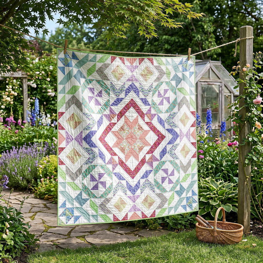 Jewel Box No Cutting Quilt Kit - The Quilt Kit Co