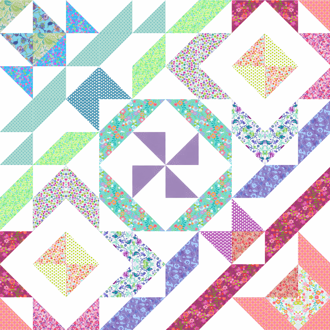 Jewel Box No Cutting Quilt Kit