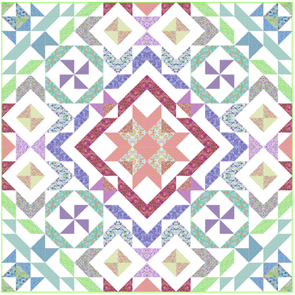 Jewel Box No Cutting Quilt Kit
