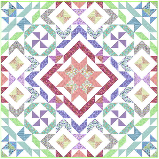 Jewel Box No Cutting Quilt Kit