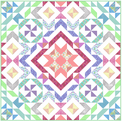 Jewel Box No Cutting Quilt Kit