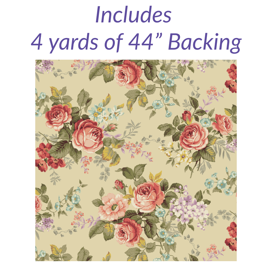 Rosebud No Cutting Quilt Kit