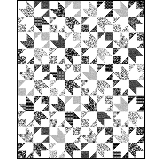 Midnight Star No Cutting Quilt Kit